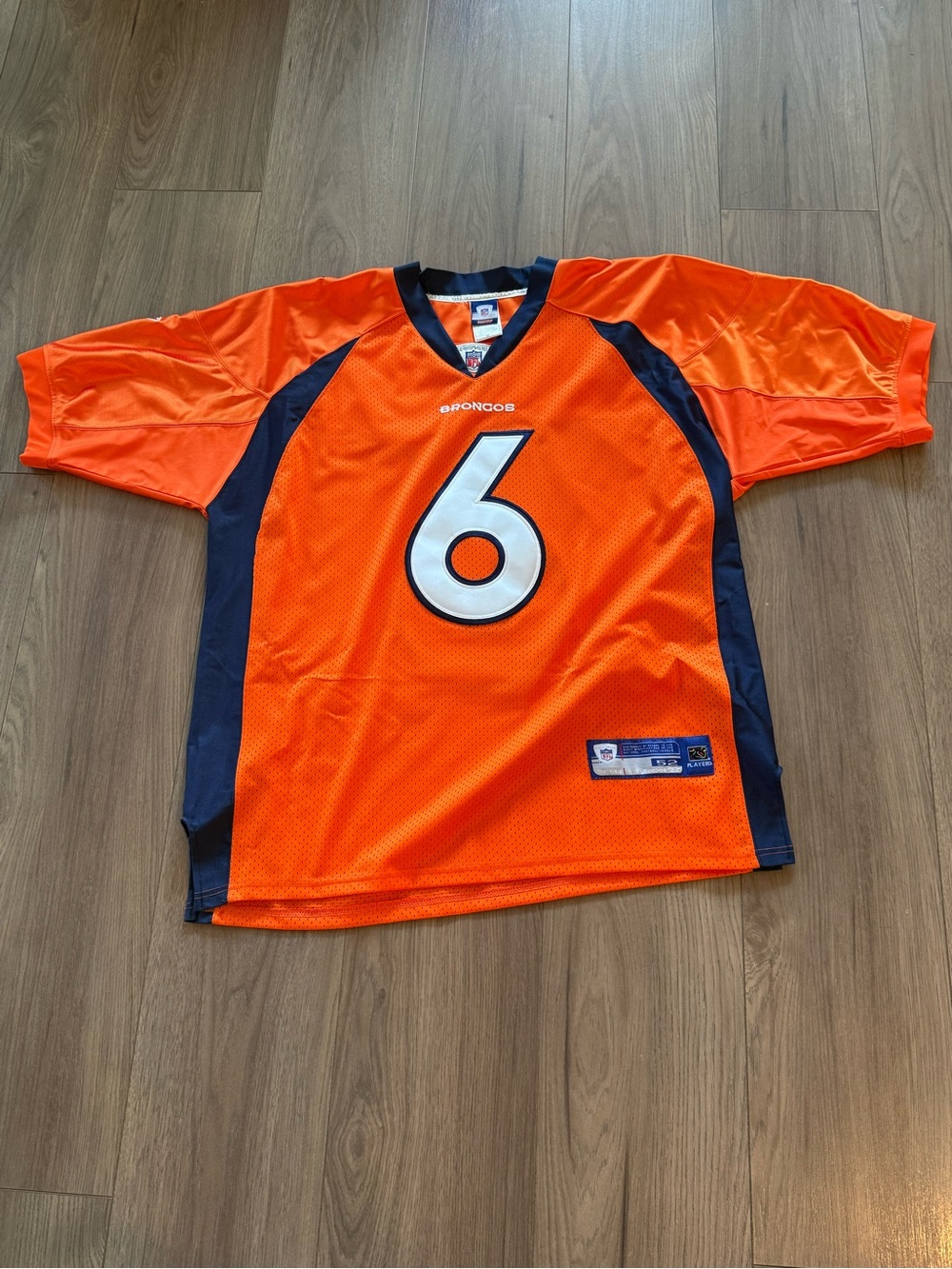 Jay Cutler Denver Broncos Reebok Authentic Jersey Men’s 52 XXL Orange Stitched #